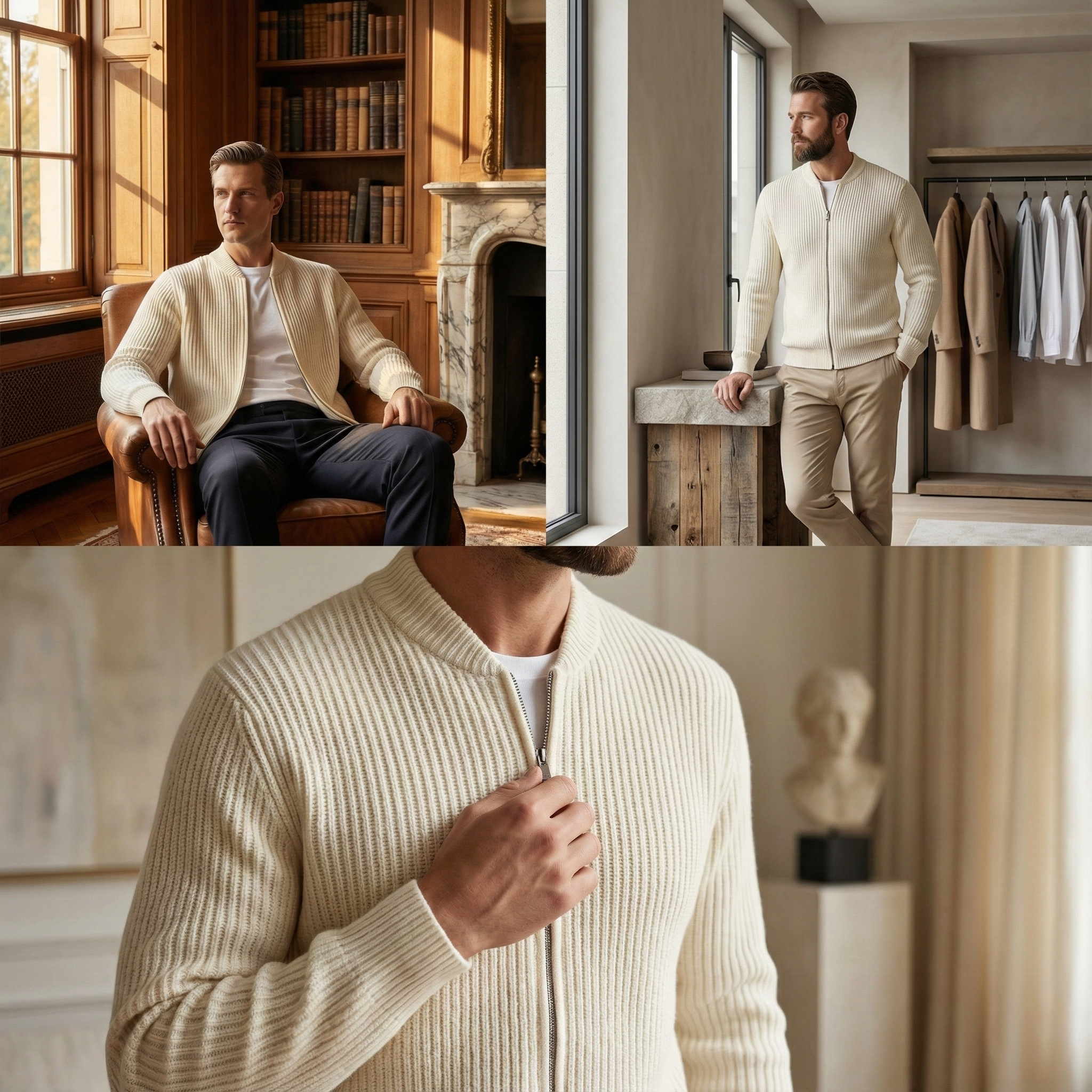 Long Sleeve Open Cardigan Sweater Casual Loose Zipper Knitted Wear for Teens And Men Autumn Fashion Urban Style Polyester Fiber